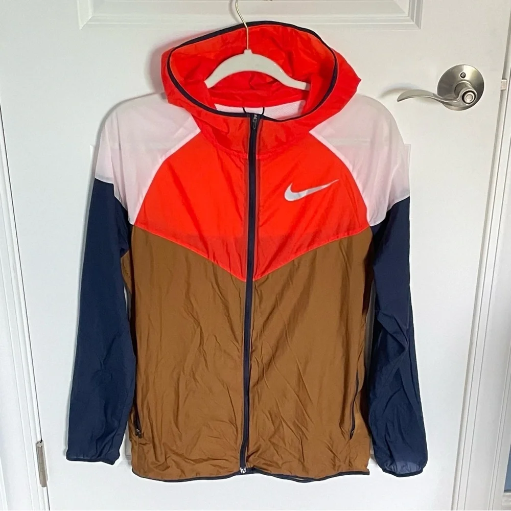 Nike Windrunner running Jacket ale brown color block 47362